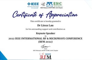 Dr linus keynote appreciation from IEEE Malaysia