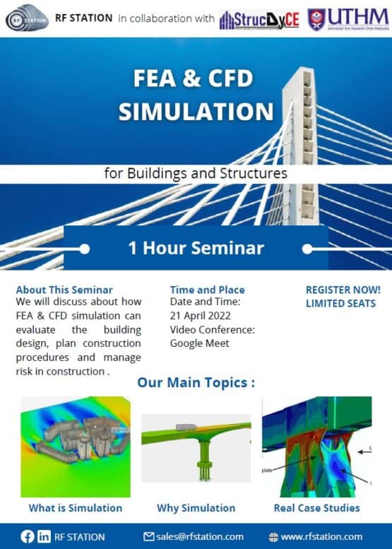 FEA simulation for UTHM Civil engineering