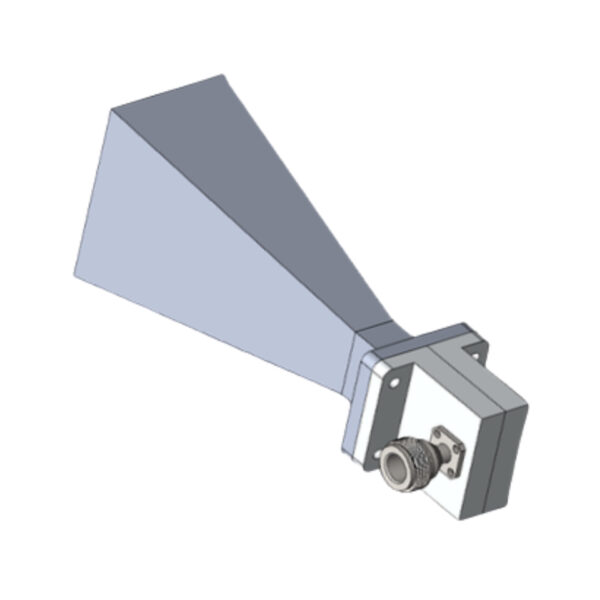 WR75 10GHz to 15GHz  10dbi Gain, UBR Flange Standard Gain Horn Antenna