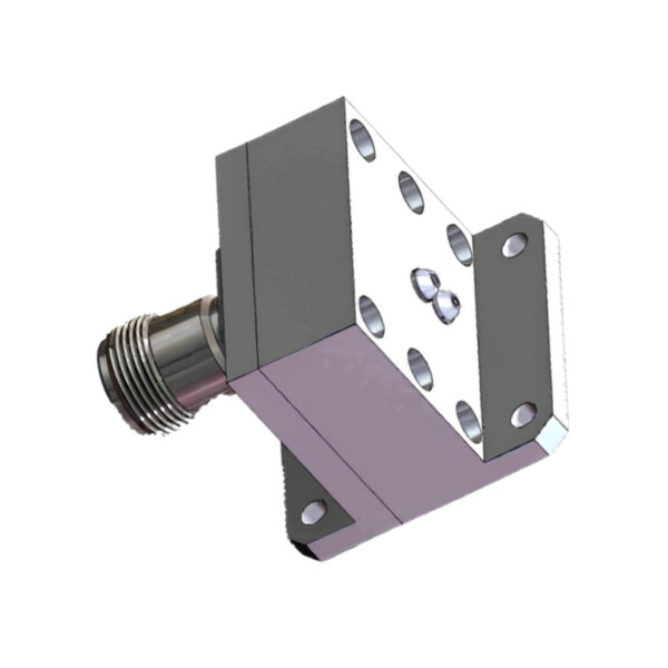 WR90 Waveguide to Coaxial Adapter, 8.2 to 12.4GHz Frequency, N-Female Connector, UBR Flange
